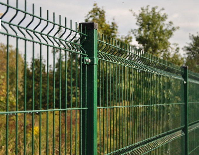Pvc coaed 3d curved fence