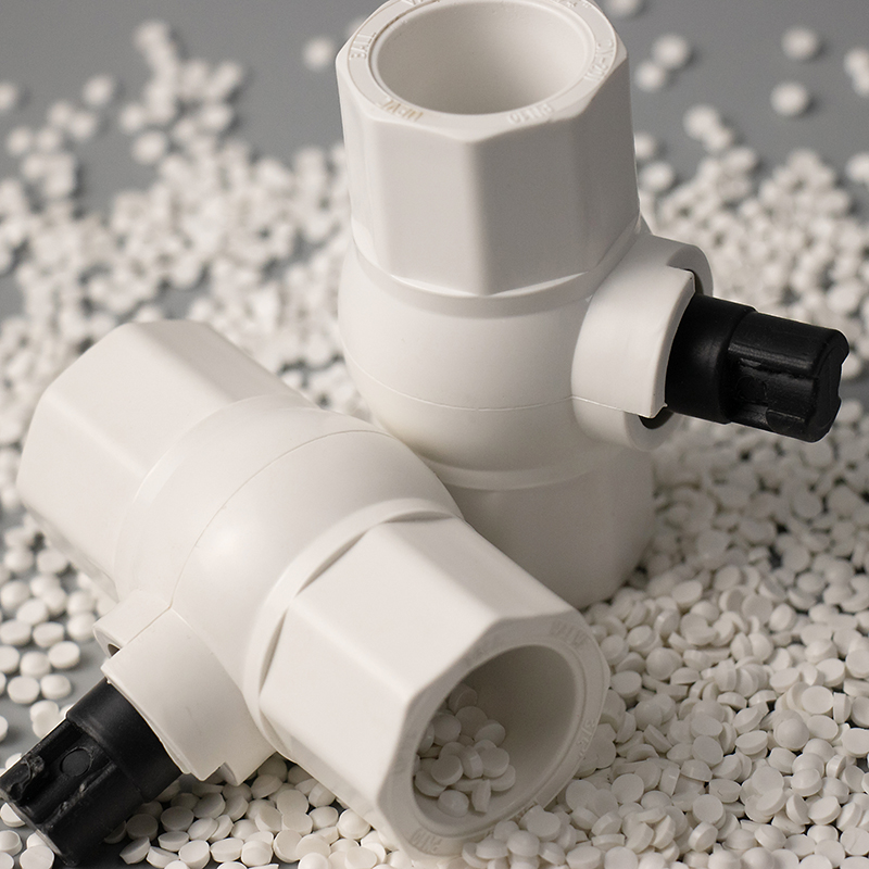 Small Boss PVC Non-Transparent Pipe Fitting Rigid Compound For Injection