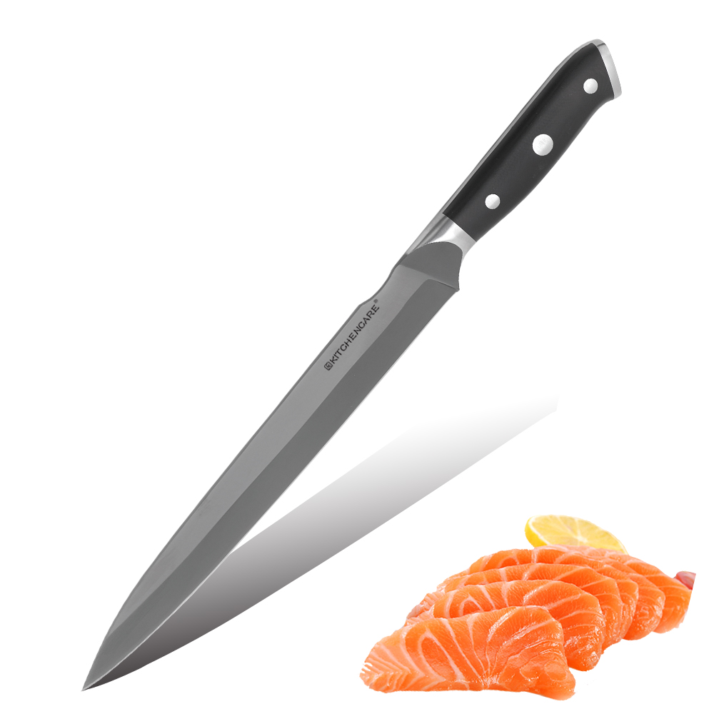 Hip-home stainless steel kitchen black cooking knife G10 handle professional kitchen sashimi knives
