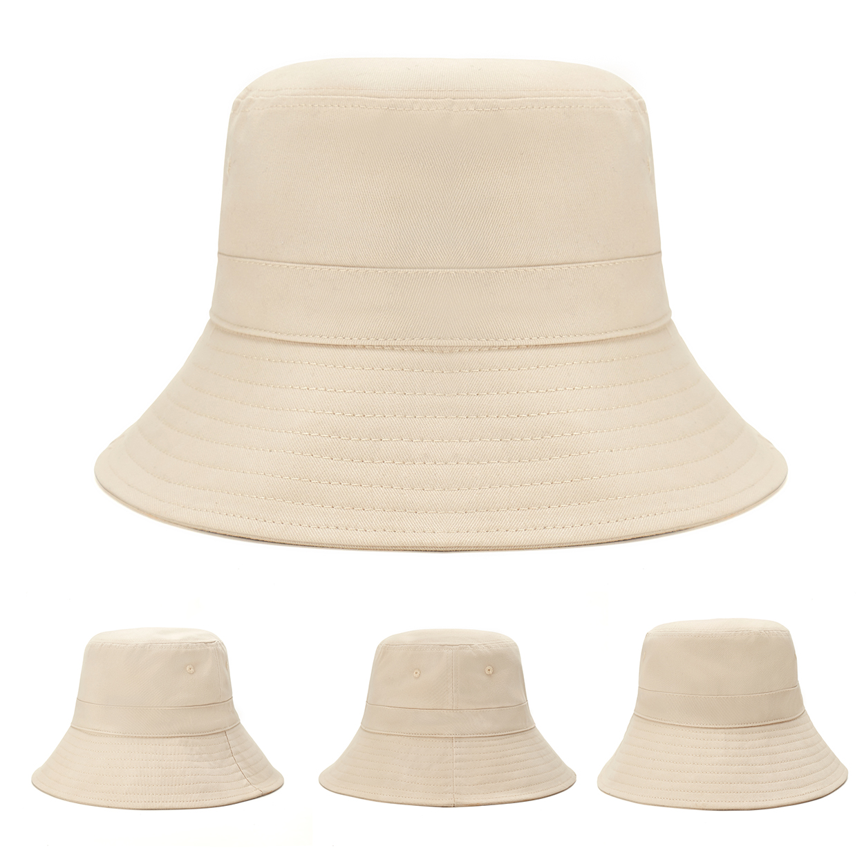 Solid casual fisherman hat