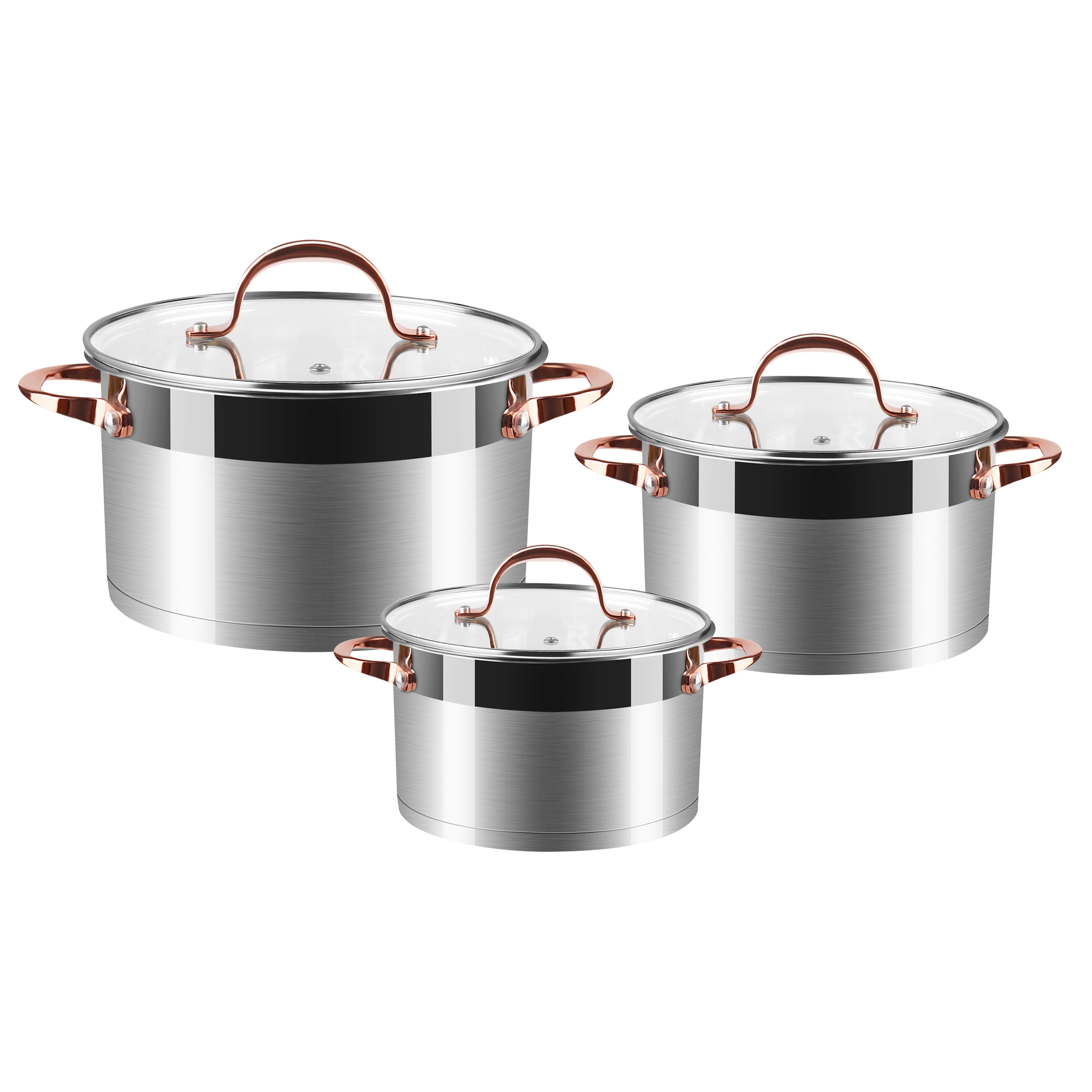 POCOCINA Staniless steel 6pcs cookware set
