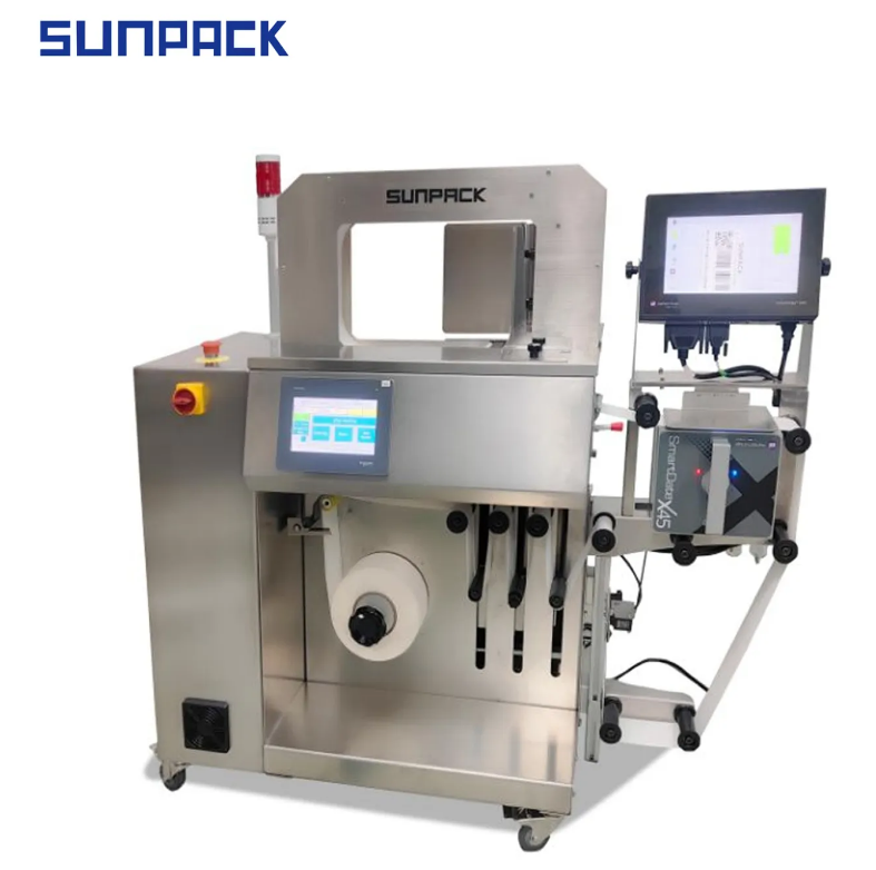 SUNPACK WK06-75C-MRQ Vacuum feeding stainless steel banding machine for food industry