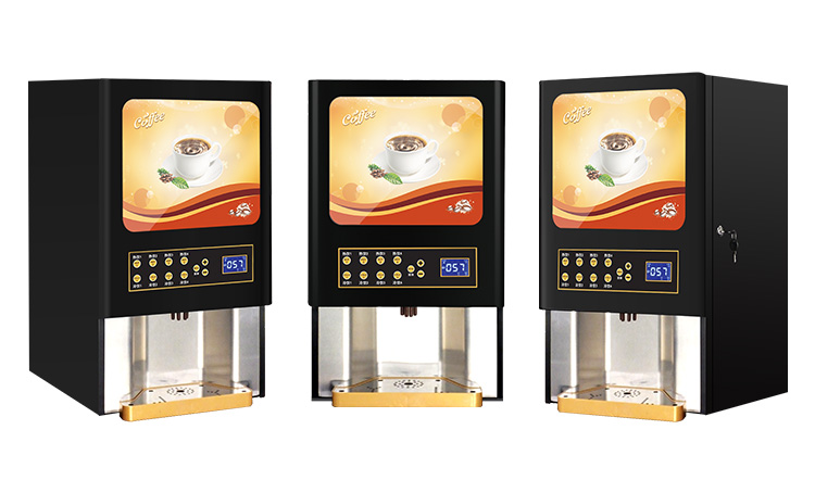 Four Hot and Cold Drink Vending Machine for Convenience Store with Advertising Lightbox