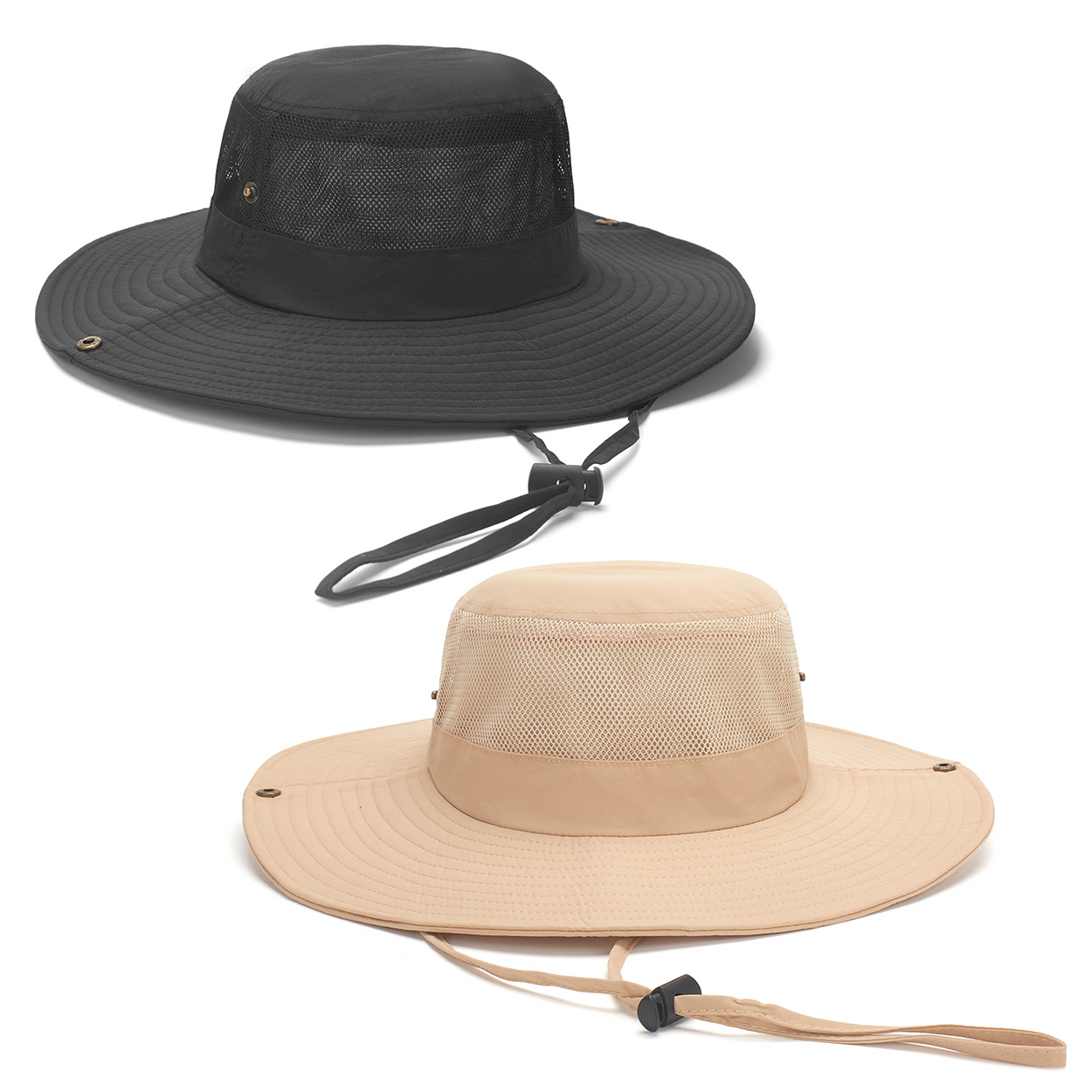 Large brim mesh fisherman's hat