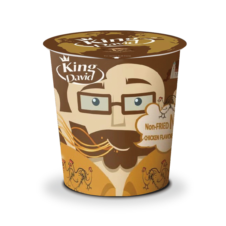 Air dried instant cup noodles