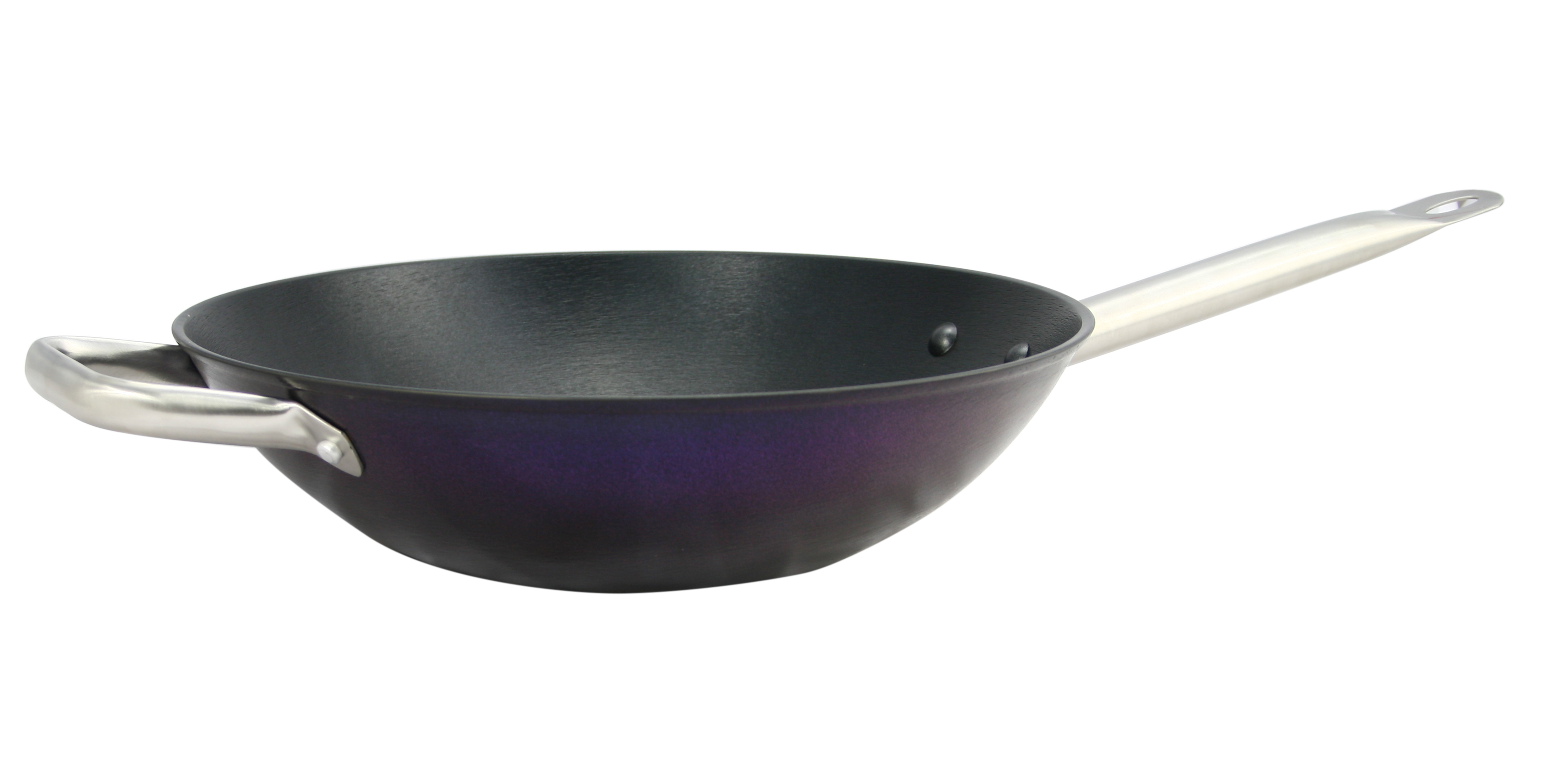 Light weight cast iron wok