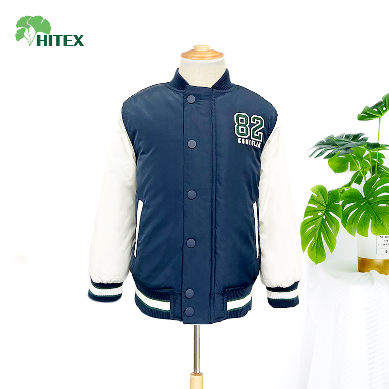 Hitex Boy's Woven Padded Contrast Color Bomber Jacket