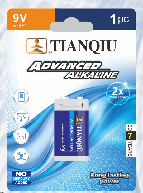 TianQiu 6F22 9V dry battery