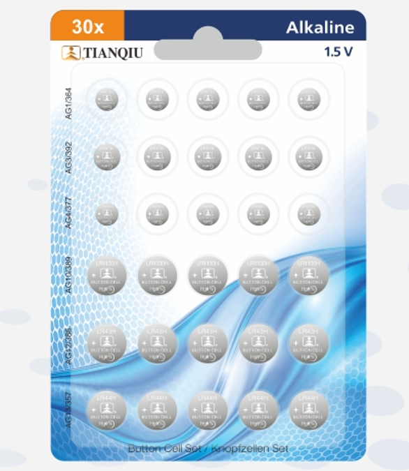 TianQiu AG button cell watch battery,original manufacturer