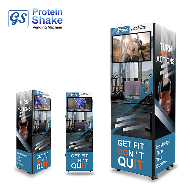 Auto Touch Screen Coin Operate Protein Shakes Cold Energy Drink Instant Cafe Coffee Vending Machine
