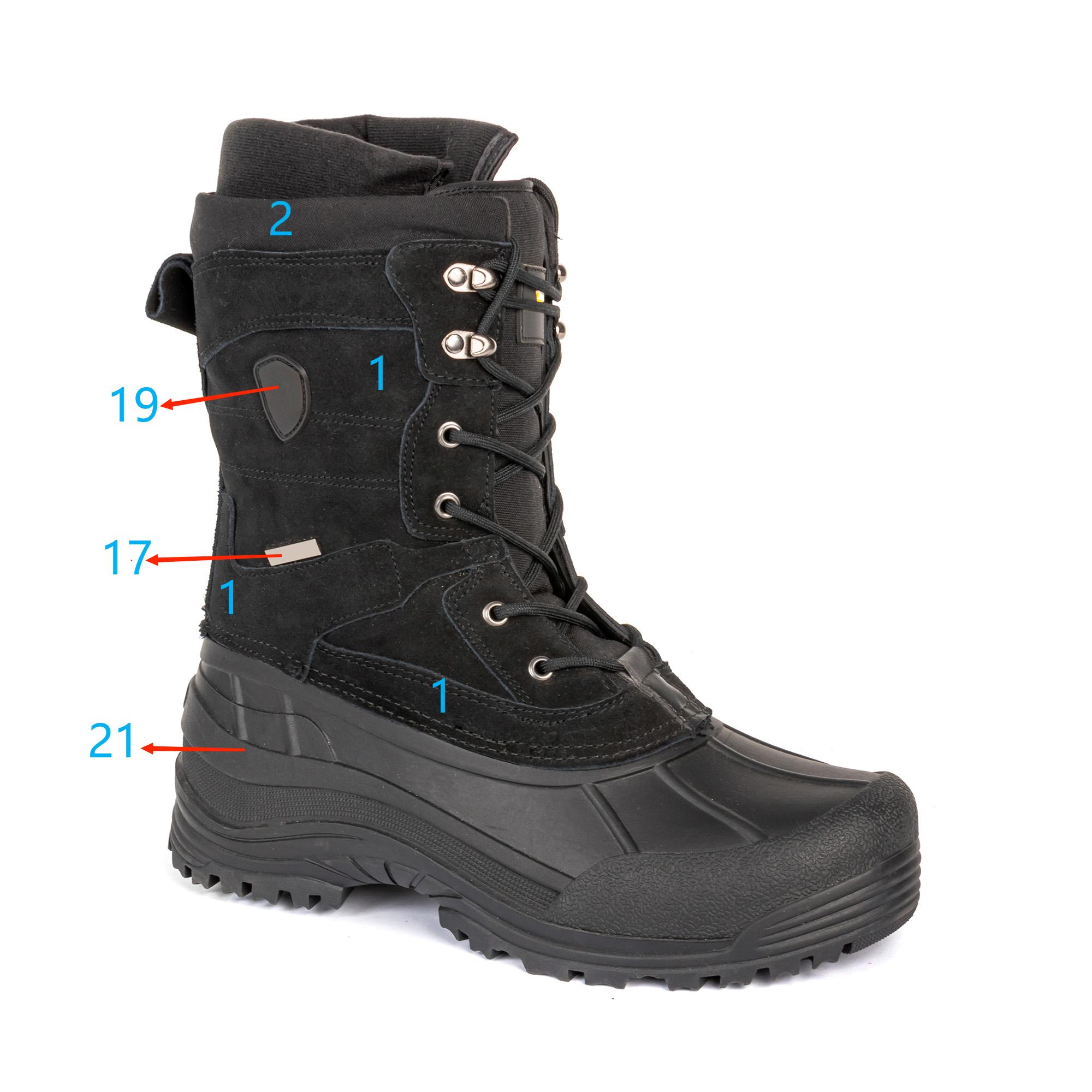 Leather Warm Thermal Insulation Lining Snow Boots