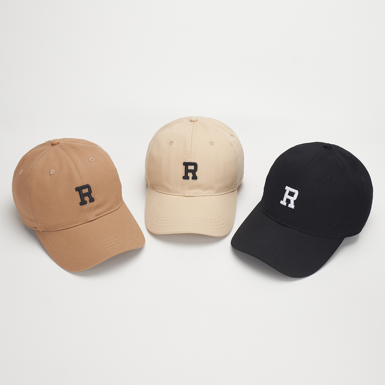 R Letter Embroidered Baseball Hat