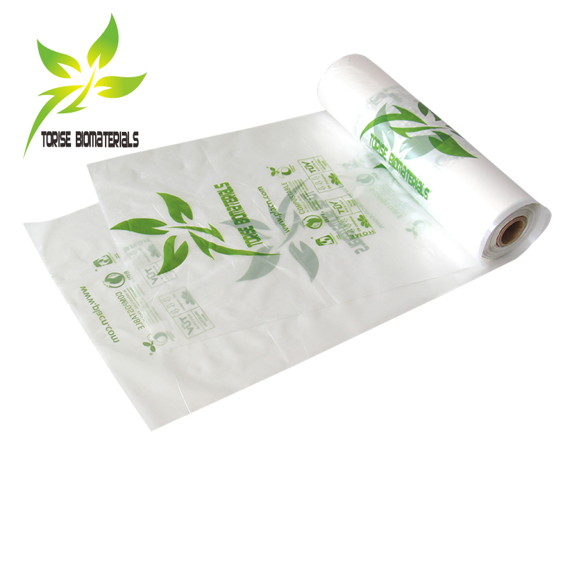 En13432 cornstarch bagsed 100% biodegradable eco-friendly packaging bags for Fruit/Vegetable