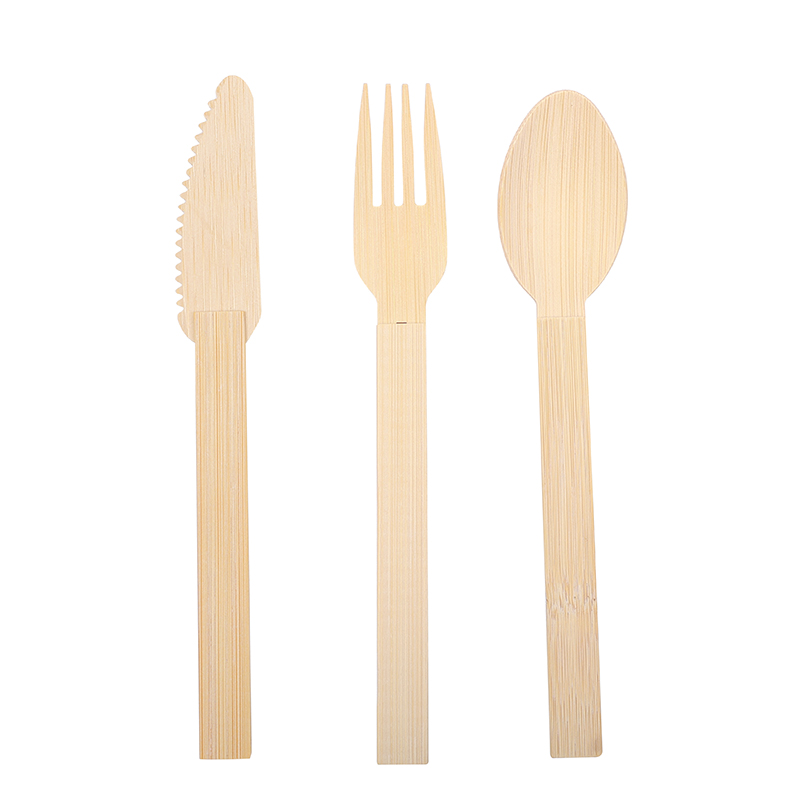 Disposable bamboo cutlery
