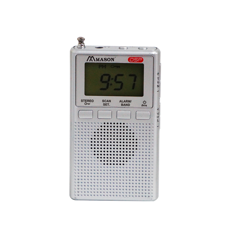 China Manufacturer OEM Lcd Retro Pocket Size Alarm Clock Am Fm Digital Portable Radio