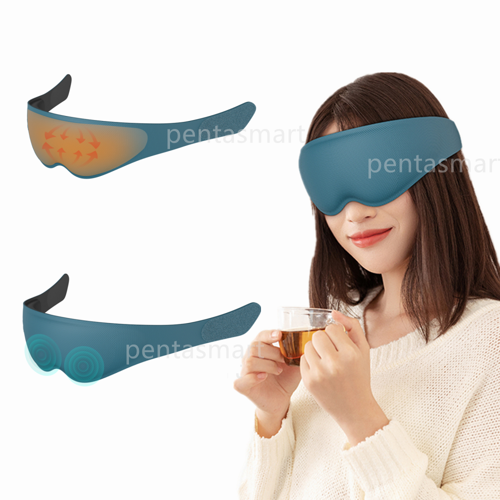 Smart Voice Eye Massage Device Vibration Eye Protection Massager With Heat
