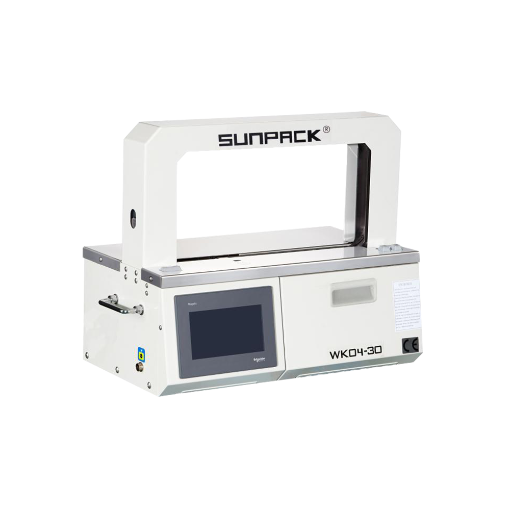 SUNPACK WK04-30 Table top banding machine with Schneider touch screen