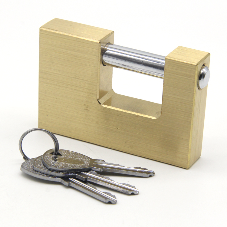 Padlock，Brass padlock，Rectangular padlock