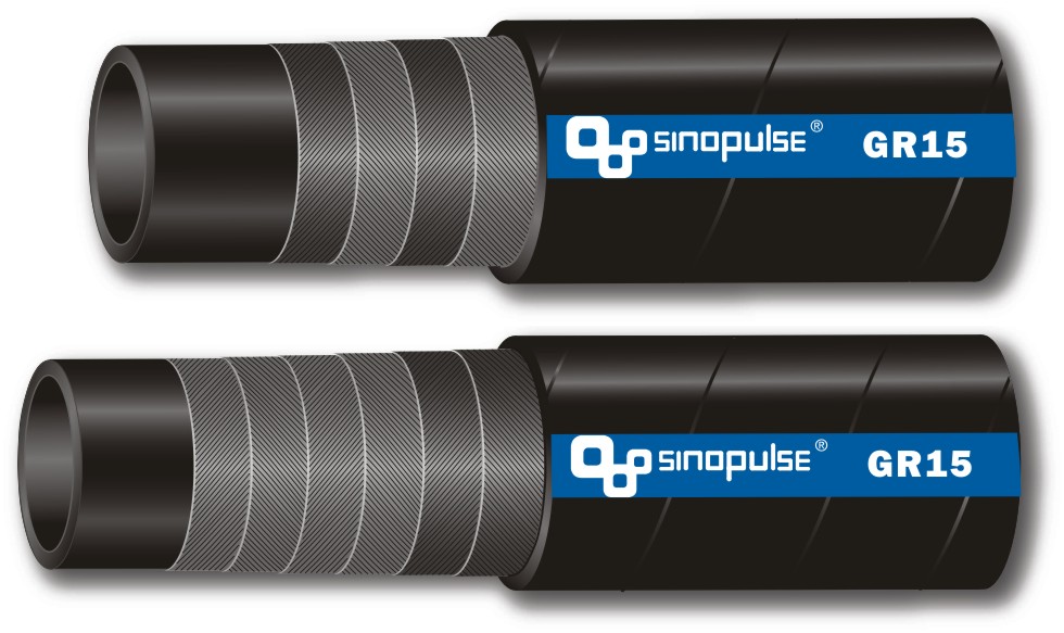 Heavy duty, multiple wire spiral hydraulic hose