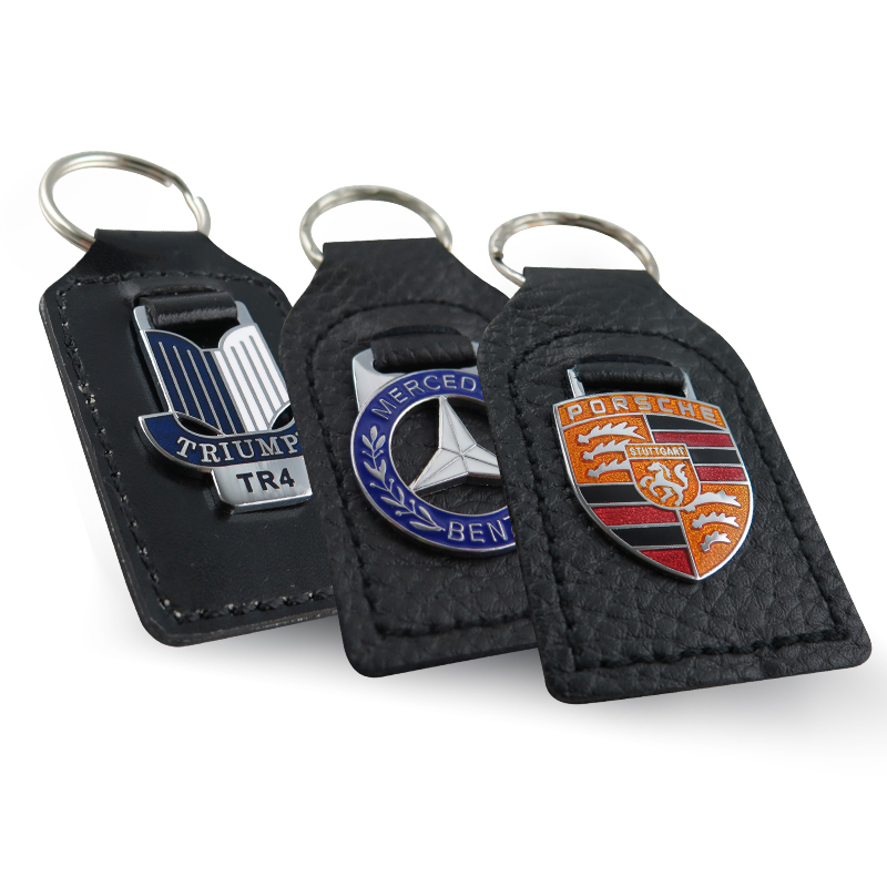 Leather keychain