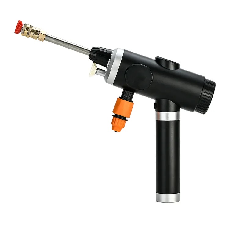Wireless High Pressure Car Washer Lithium Battery CarWashPump Household Water Gun w/ Foam Generator
