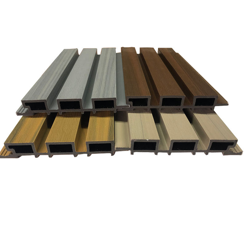 Water Proof Wood Plastic Composite Cladding Fluted Wpc Wall Panel