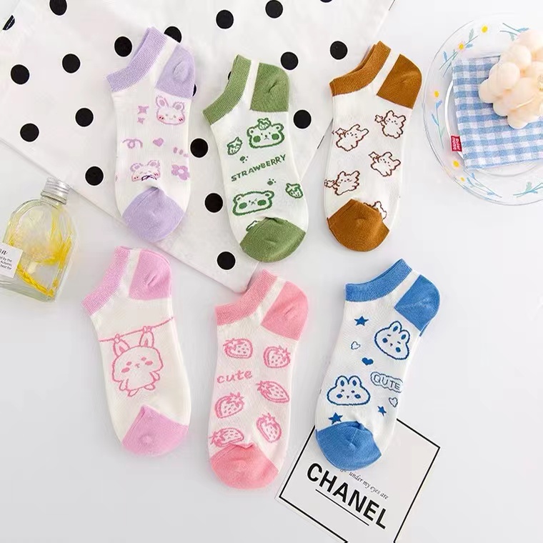 Custom cotton summer cute girls ankle socks