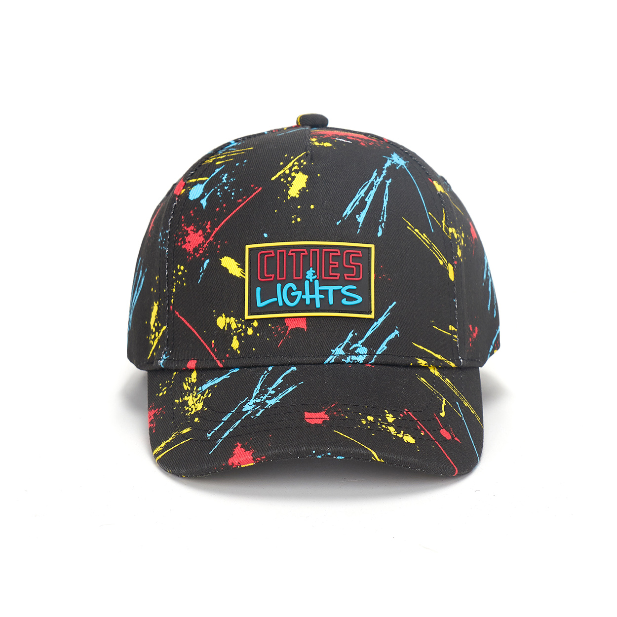 Children's colorful graffiti baseball cap