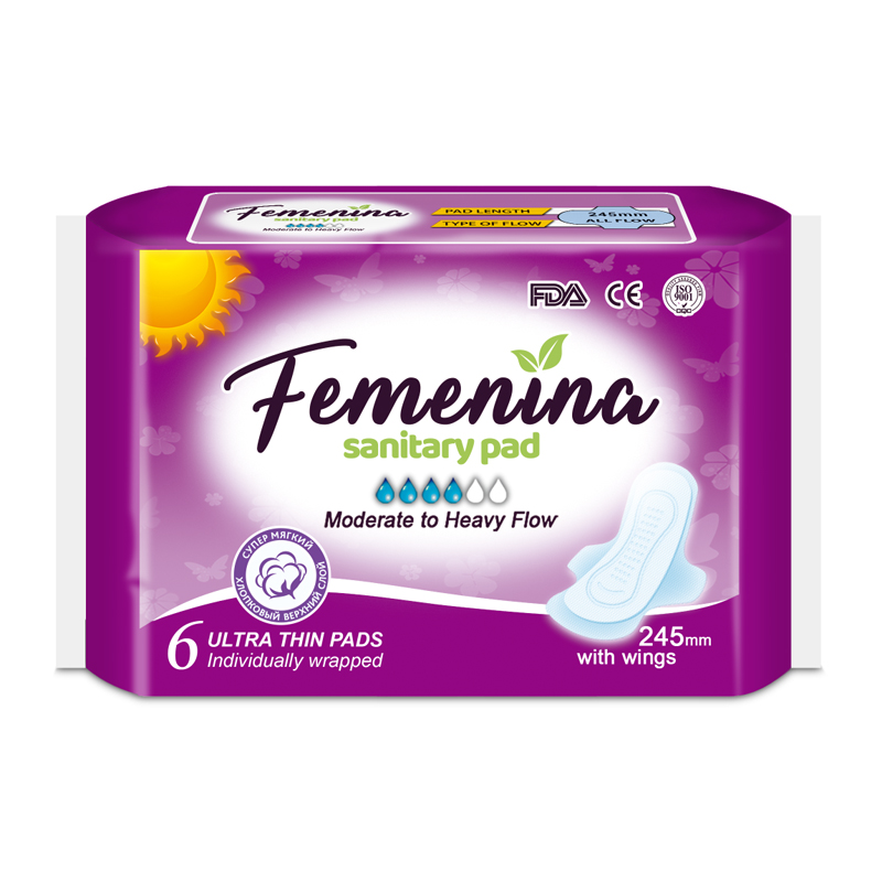 2023 hot sale high quality natural feminine sanitary napkin disposable panties anion chip cotton pad