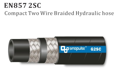 Steel wire braided hydraulic hose