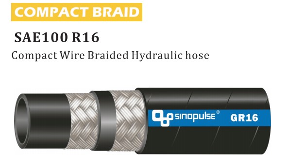 compact wire braided hydraulic hose