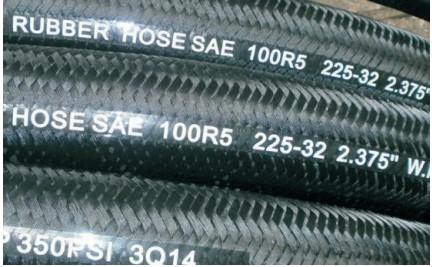 single steel wire braided, texitle covered hydraulic hose