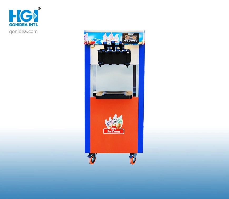 2023 New Commercial Soft Ice Cream Maker with Three Handle Bql-9632