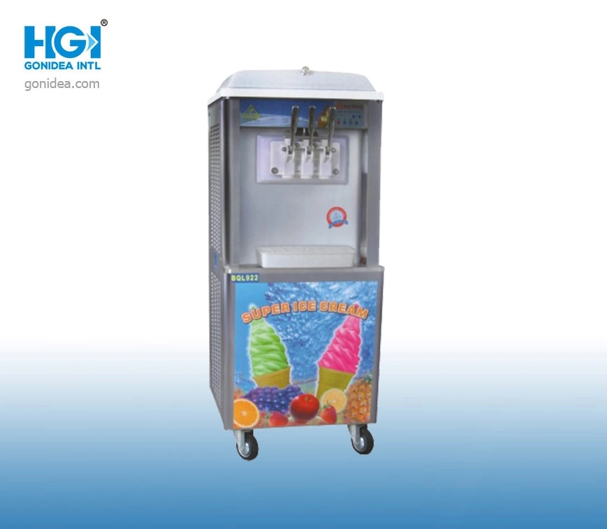 Hgi Auto Refrigerated Ice Cream Maker Machine 3 Flavors 22L Capacity Bql922