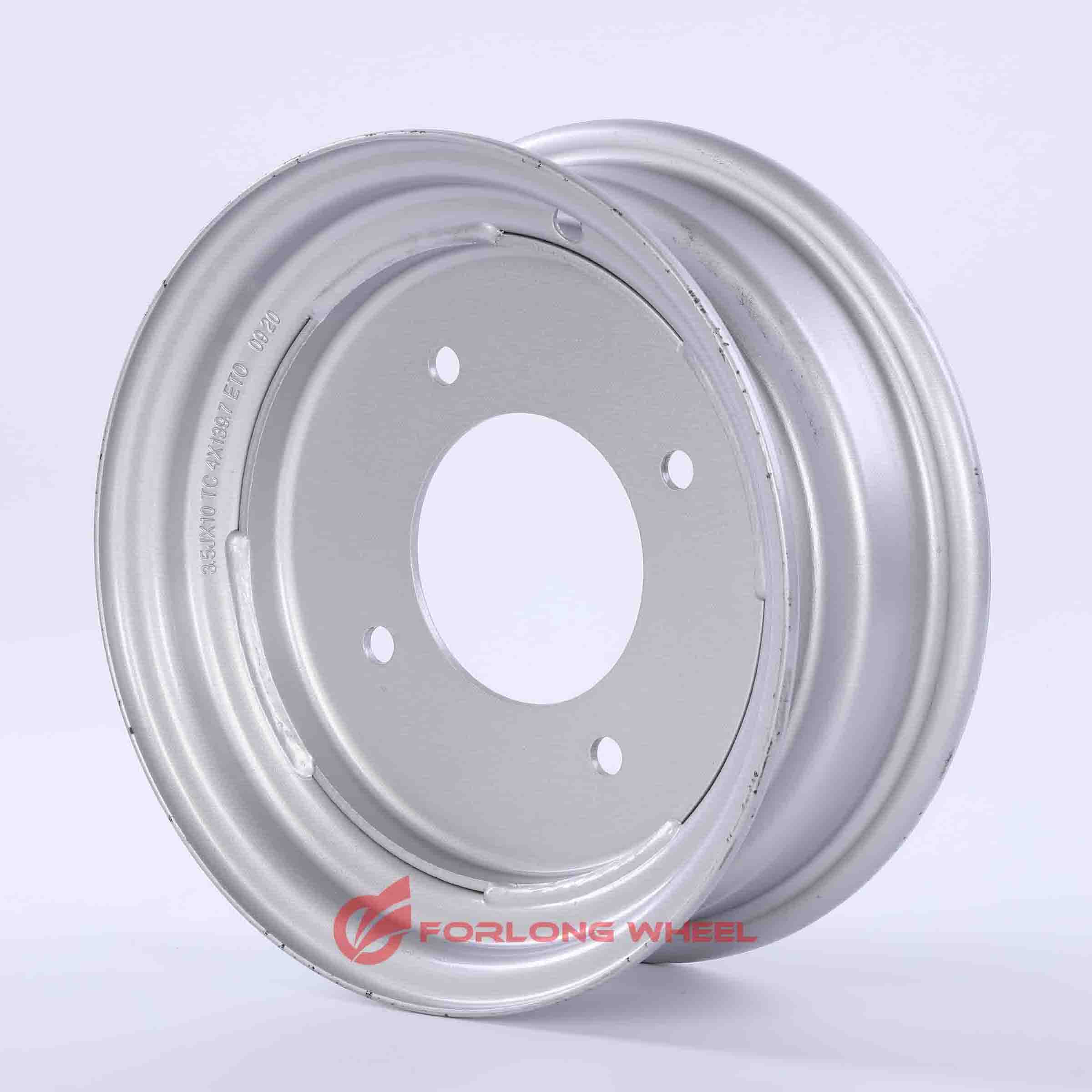 Forlong steel wheel 3.50X10 4-95.5-139.7 ET0 for car trailer and caravan use
