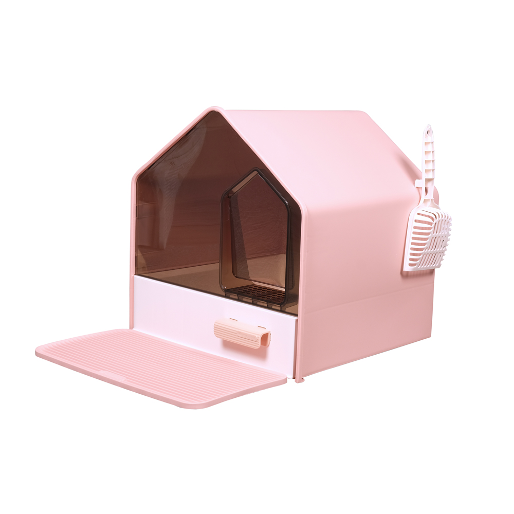 Cat Toilet Products Wholesale Plastic Large Space Box Closed Cat Litter Box