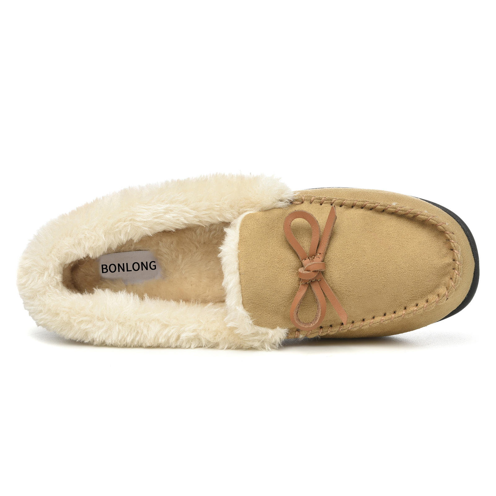 Fluffy Casual Loafer Shoes Ladies Winter Shoes