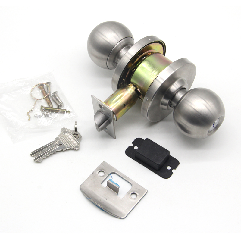 Heavy duty cylindrical knob lock