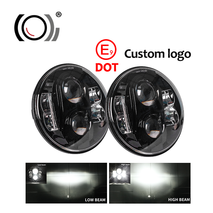 Suzhou moxi Super bright LED Headlight 7inch 60W Round LED worklight for Cars and Motorcycle