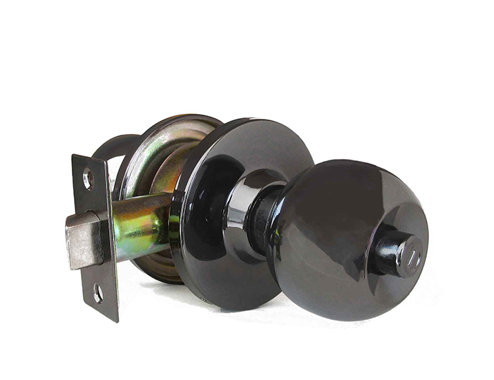 Heavy duty cylindrical knob lock