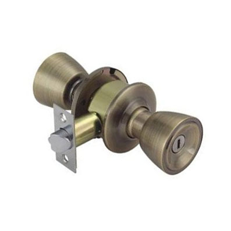 Heavy duty cylindrical knob lock