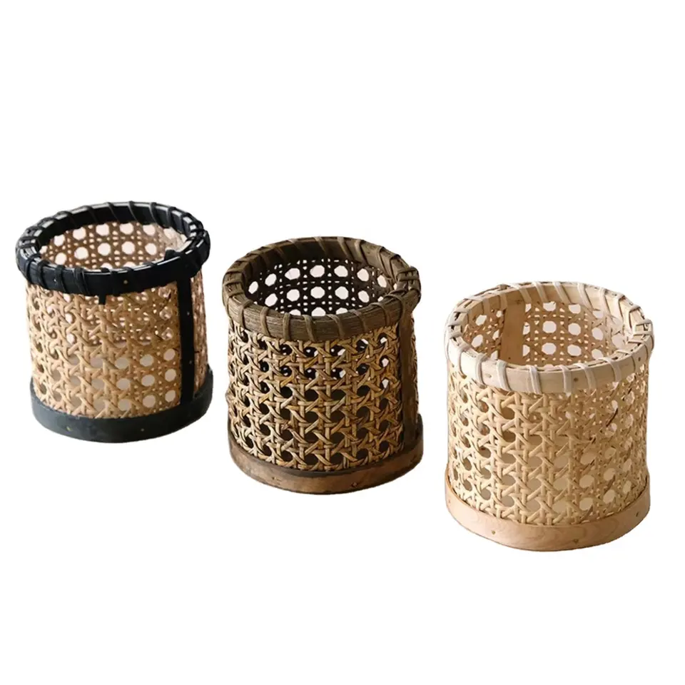 Rattan Gift Basket Storage Barrel