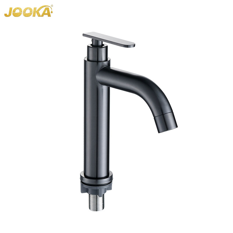 Gunmetal stainless steel basin faucet
