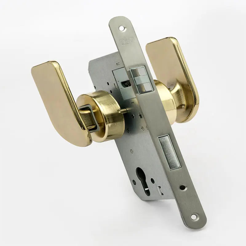 Interior wooden door lock