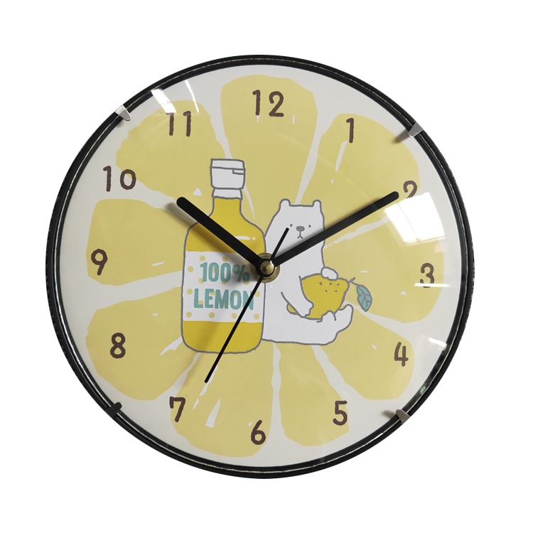 dome glass wall clock