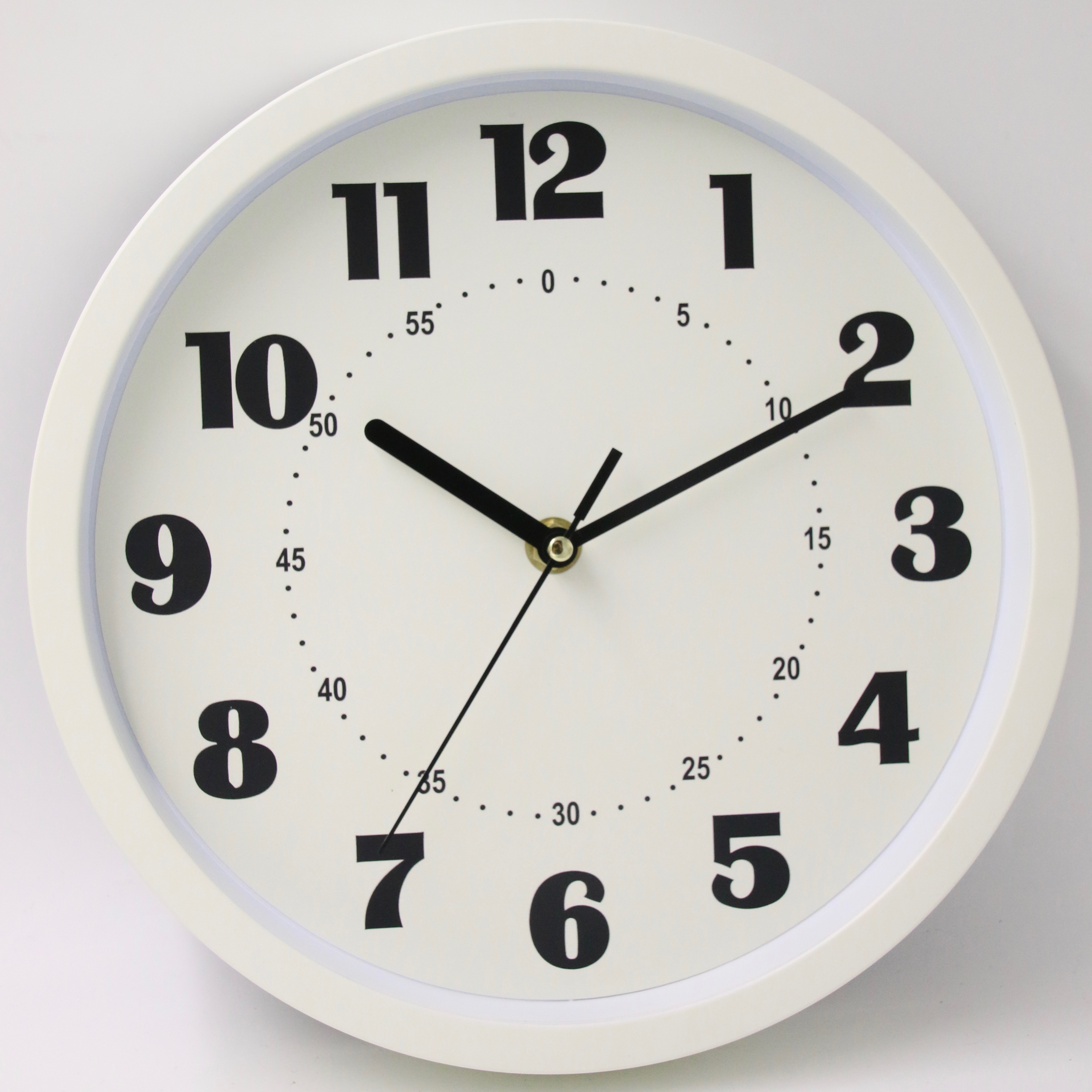 Simple plastic wall clock