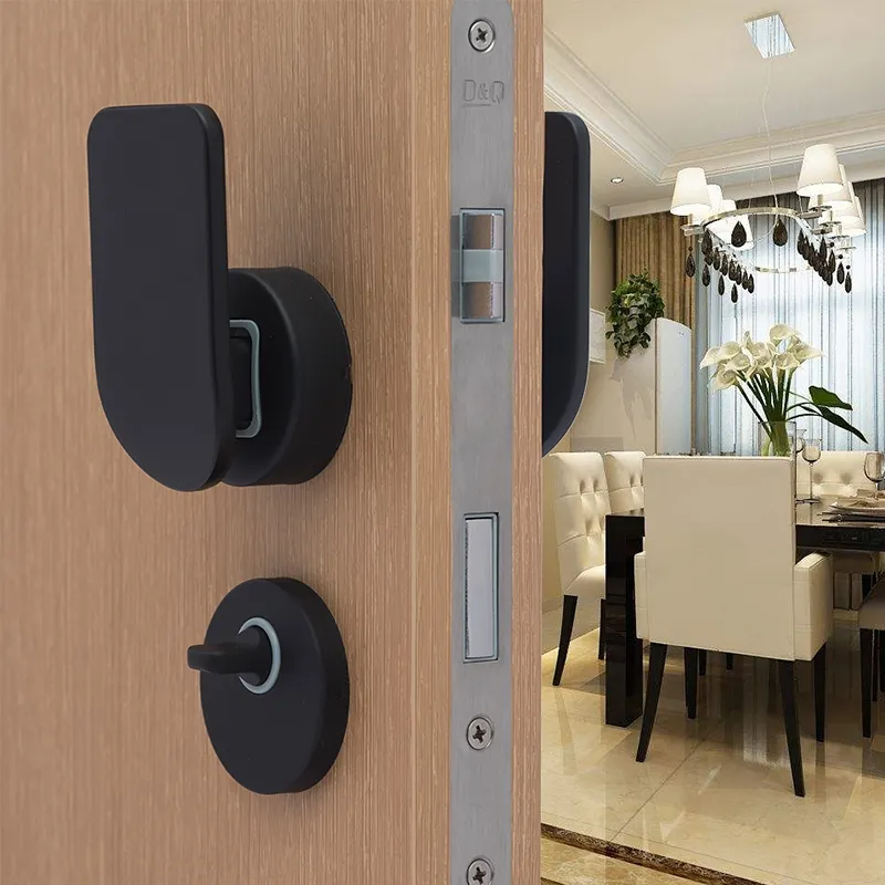 Interior wooden door lock