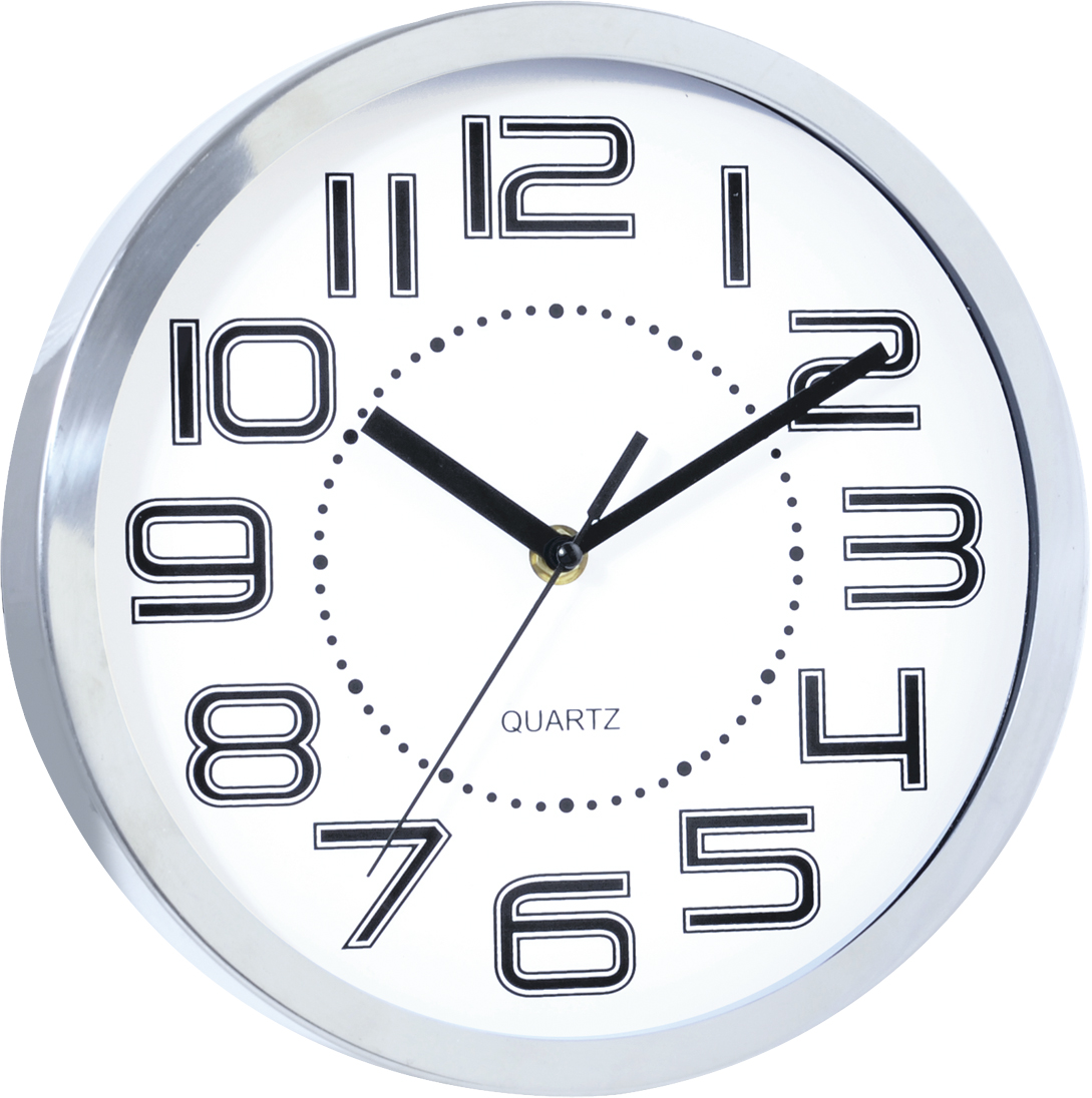 Aluminum wall clock