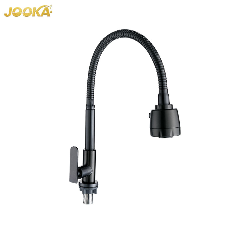 Gunmetal stainless steel kitchen faucet