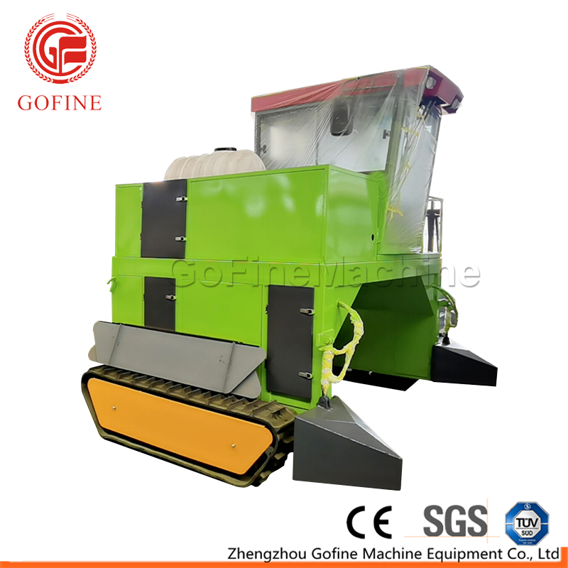 Gofine mobile composting machine for seaweed fertilizer organic waste automation